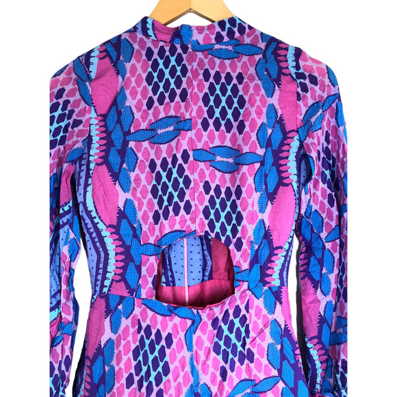 Kahindo Kisumu Romper Balloon Longsleeves Pink Flamingo Print Medium - Picture 3 of 12